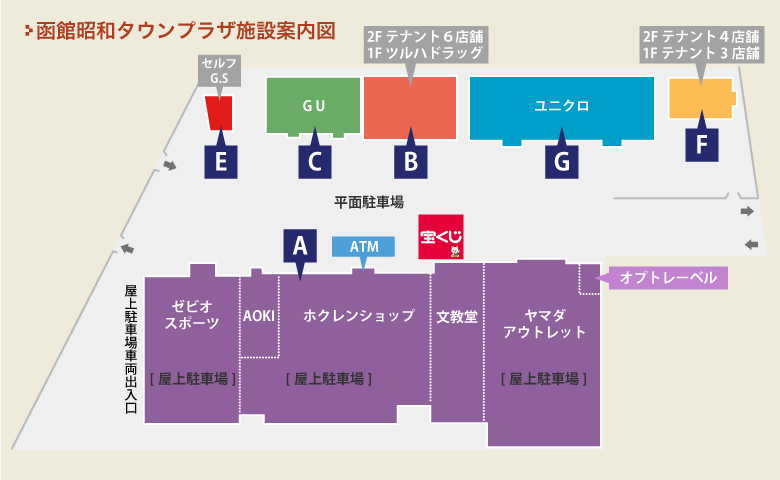 ミュゼ 函館昭和タウンプラザ店の行き方2